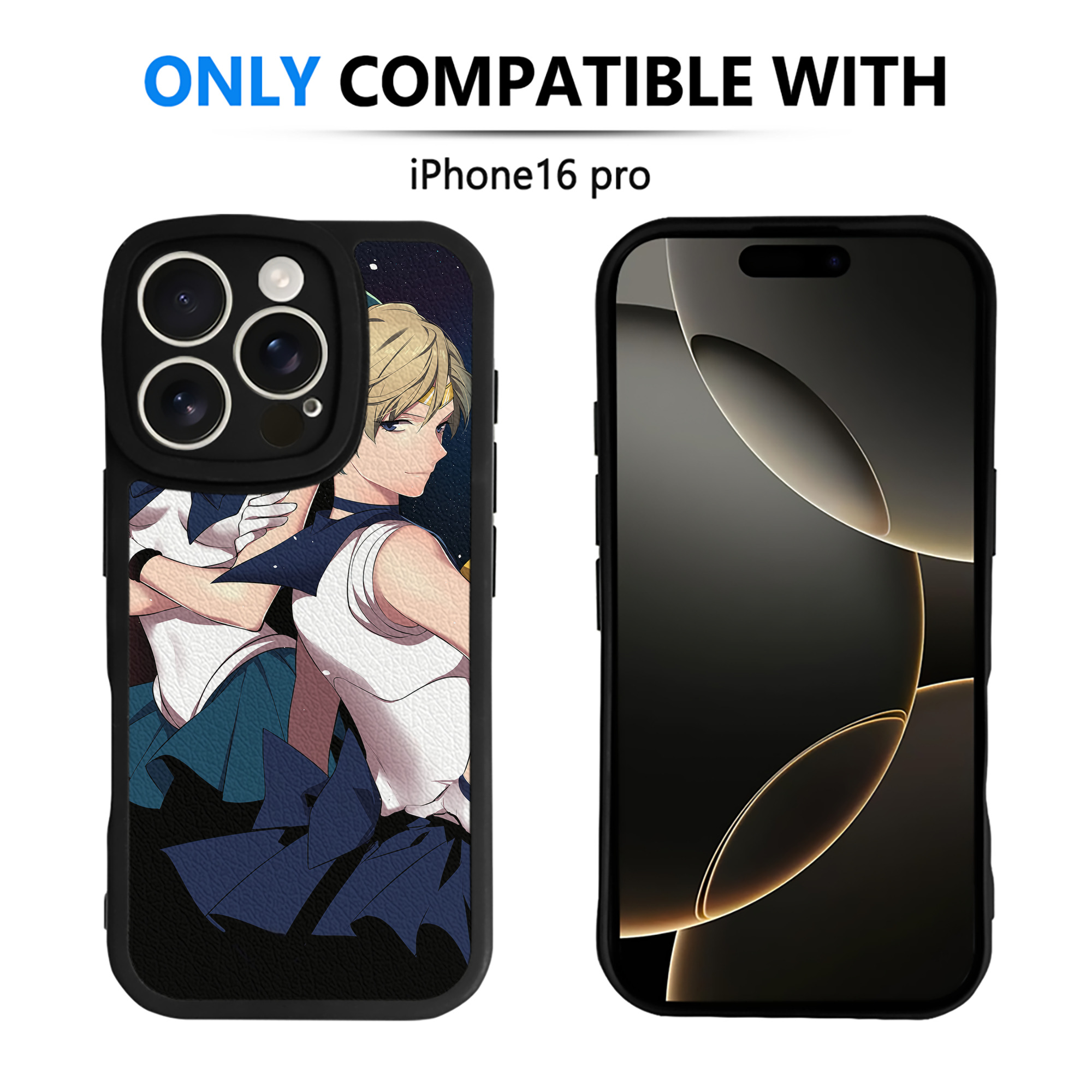 （画像用） 美少女戦士セーラームーン Sailor Moon 【iPhone 16シリーズ対応】シリコンスマホケース（レザー調） 材質：シリコン